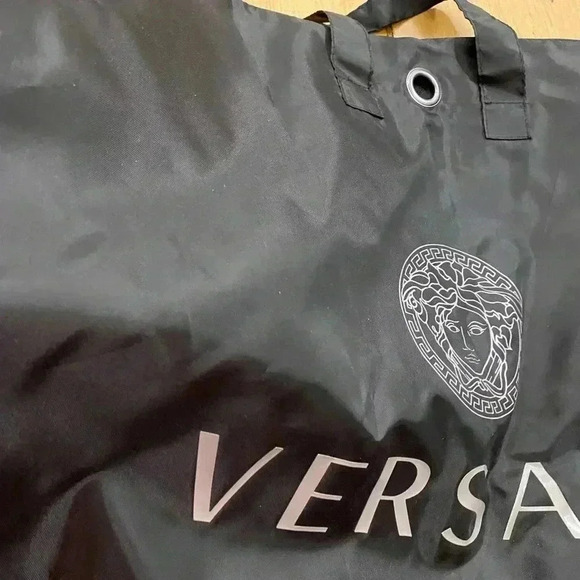 Versace Garment Bag Black Nylon Zipper Jacket  Length - Picture 2 of 6